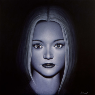 Painting titled "Gemma" by Camil Giralt, Original Artwork, Acrylic Mounted on Wood Panel