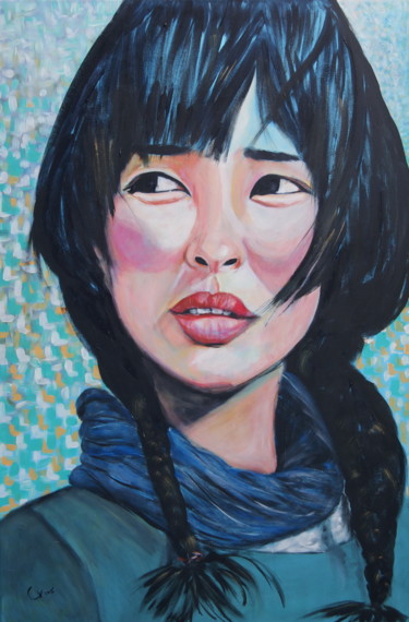 DPRK Painting titled "DPRK" by Camille Carreau, Original Art, Acrylic