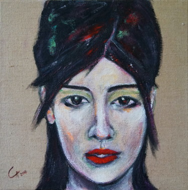 Painting titled "Rony" by Camille Carreau, Original Artwork, Acrylic