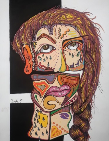 Drawing titled "Let's just call it…" by Camille Geraldes, Original Artwork, Marker