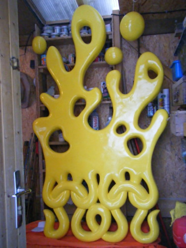 Sculpture titled "corail jaune" by Camille Grain, Original Artwork