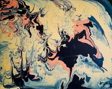 Peinture intitulée "Tempête de sable" par Camille Lepage, Œuvre d'art originale, Acrylique