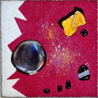 Painting titled "Poussière d'étoiles" by Camille Menge, Original Artwork, Sand