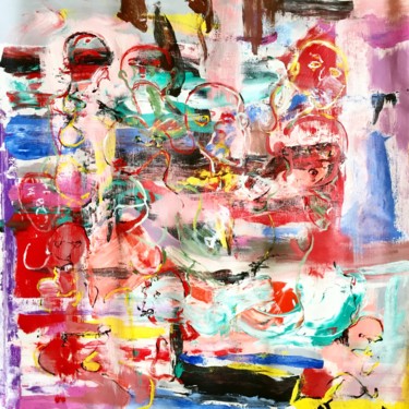 Pittura intitolato "Abstract mini" da Camille Oudinot, Opera d'arte originale, Acrilico
