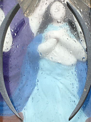 Photographie intitulée "La vierge bleue ou…" par Camille R., Œuvre d'art originale, Photographie non manipulée