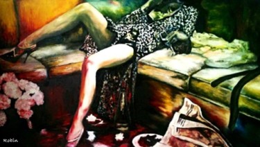 Painting titled "Dolce Vita -Push th…" by Camille Robin, Original Artwork, Oil