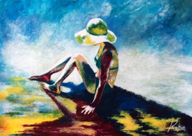 Картина под названием "Under the Sun" - Camille Robin, Подлинное произведение искусства, Акрил Установлен на Деревянная рама…