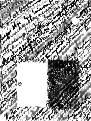 Digitale Kunst getiteld "Ecriture" door Camille Rouschmeyer, Origineel Kunstwerk, Digitaal Schilderwerk