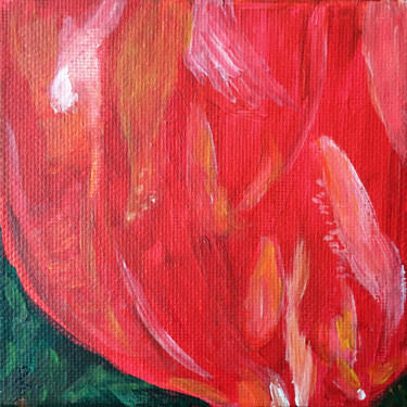 Painting titled "Tulipe" by Camille Rouschmeyer, Original Artwork, Acrylic