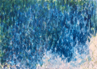 Peinture intitulée "Glycine" par Camille Rouschmeyer, Œuvre d'art originale, Acrylique