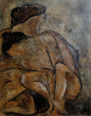 Pittura intitolato "Figure" da Cam Brivio, Opera d'arte originale, Olio