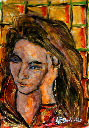 Peinture intitulée "Catherine" par Cam Brivio, Œuvre d'art originale, Huile