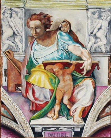 Pittura intitolato "Daniele" da Cam Brivio, Opera d'arte originale, Altro