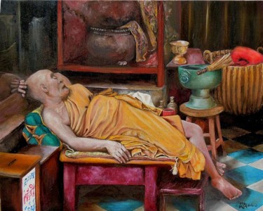 Pintura intitulada "il sonno" por Cam Brivio, Obras de arte originais, Óleo