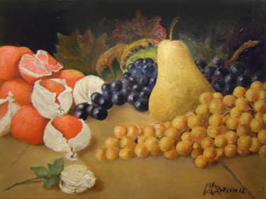Pintura intitulada "frutti" por Cam Brivio, Obras de arte originais, Óleo