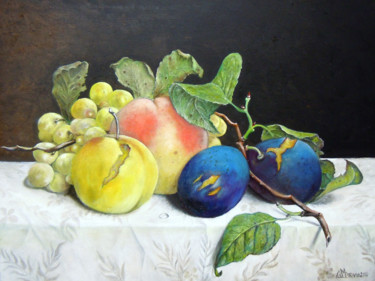 Peinture intitulée "frutti" par Cam Brivio, Œuvre d'art originale, Huile