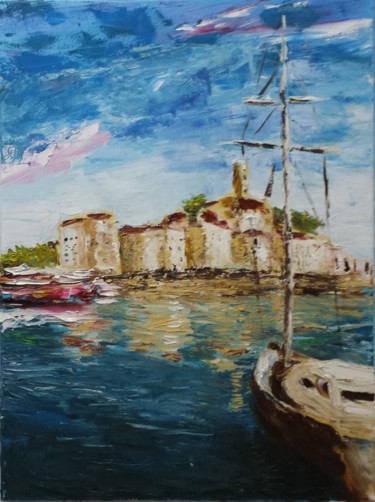 Painting titled "Cannes 2014" by Camilo Flores, Original Artwork, Oil