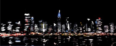 Pintura titulada "NYC" por Camilo Flores, Obra de arte original, Oleo
