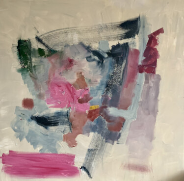 Pittura intitolato "Romantisme de l'abs…" da Camilo Rivera, Opera d'arte originale, Olio Montato su Telaio per barella in le…