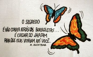 Pintura intitulada "borboletas...." por Javier Rebellato, Obras de arte originais