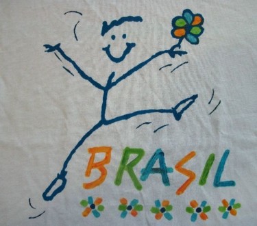 Artcraft titled "camiseta,BRASIL_BON…" by Javier Rebellato, Original Artwork