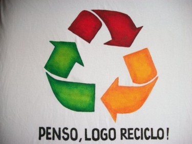 Artcraft titled "penso,logo reciclo!" by Javier Rebellato, Original Artwork