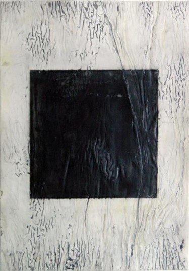 Painting titled "Black box" by Enrico Camporese, Original Artwork, Oil