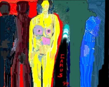 Arte digitale intitolato "Figuras 4" da Camusartist, Opera d'arte originale