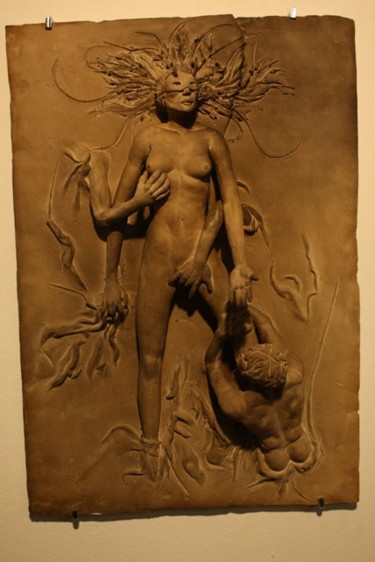 Sculpture intitulée "la luxure" par Fabien Camuset, Œuvre d'art originale, Céramique