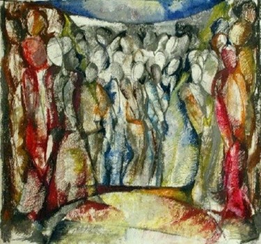 Pittura intitolato "Il palcoscenico del…" da La Musa Malandrina, Opera d'arte originale