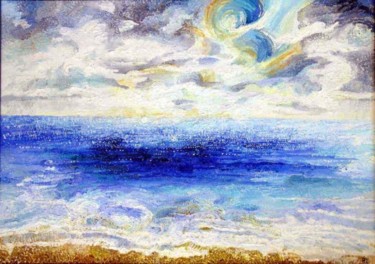 Pittura intitolato "Marina di Nettuno" da La Musa Malandrina, Opera d'arte originale