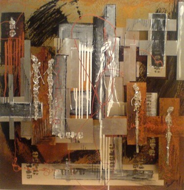 Painting titled "Urbain 2" by Candell, Original Artwork