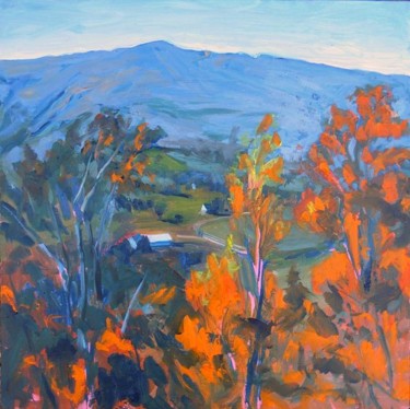 Painting titled "Mad River Valley" by Candy Barr, Original Artwork