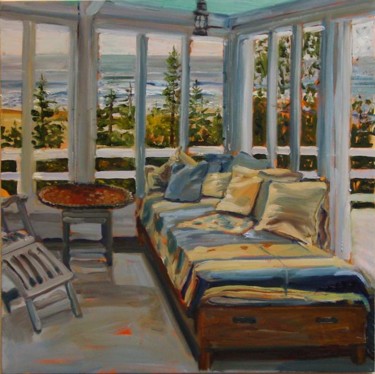 Painting titled "Porch II" by Candy Barr, Original Artwork