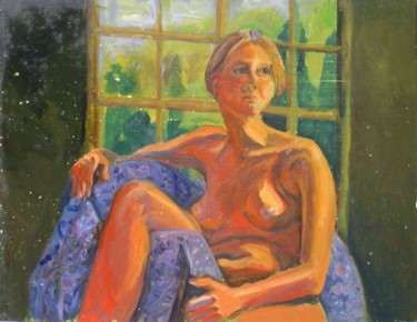 Painting titled "Blue Robe" by Candy Barr, Original Artwork