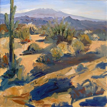 Painting titled "Desert Wash" by Candy Barr, Original Artwork