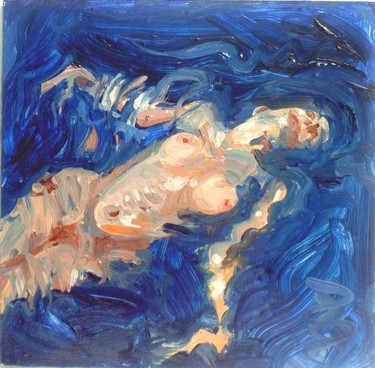Painting titled "Floating" by Candy Barr, Original Artwork