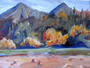Painting titled "Rio Verde" by Candy Barr, Original Artwork