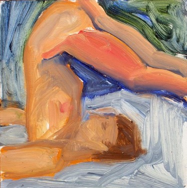 Painting titled "Plow Pose" by Candy Barr, Original Artwork
