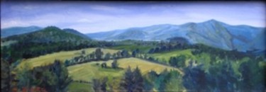 Painting titled "Glen Ellen View in…" by Candy Barr, Original Artwork, Oil