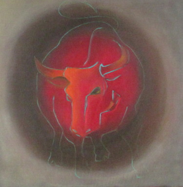 Peinture intitulée "toro 4" par Nonna, Œuvre d'art originale, Huile