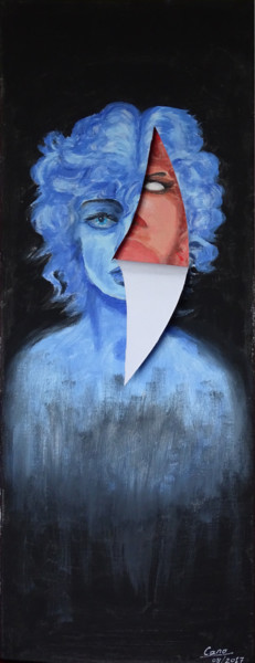 Malerei mit dem Titel "Alter ego" von Cano, Original-Kunstwerk, Acryl