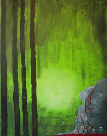 Painting titled "Der Ring - Zweiter…" by Cano, Original Artwork, Acrylic