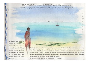 Peinture intitulée "Carnet de voyage à…" par Chantal Moisy (ChanTou), Œuvre d'art originale, Aquarelle