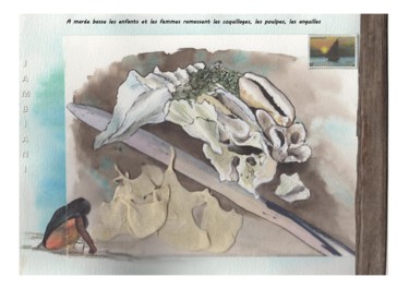 Peinture intitulée "Carnet de voyage à…" par Chantal Moisy (ChanTou), Œuvre d'art originale, Aquarelle