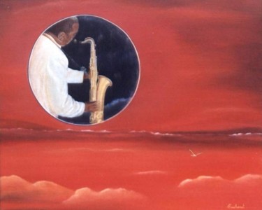 Painting titled "Aurore musicale" by Chantal Moisy (ChanTou), Original Artwork, Acrylic