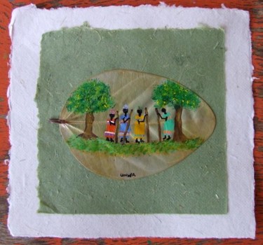 Artcraft titled "ethnic men & trees…" by Capecolours, Original Artwork
