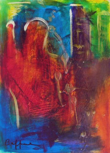 Malerei mit dem Titel "11 Septembre NY - S…" von Cappone, Original-Kunstwerk, Öl