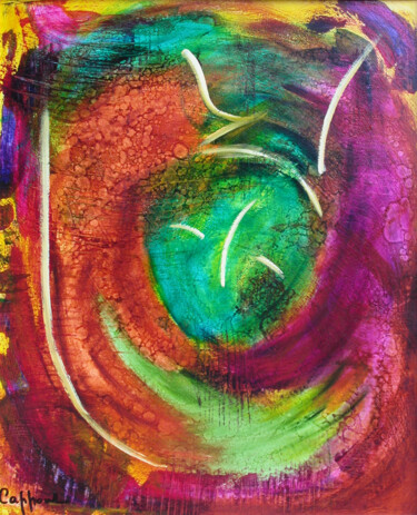 Pintura titulada "Verte - Green" por Cappone, Obra de arte original, Oleo