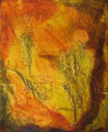Картина под названием "Moi Squeletton" - Cappone, Подлинное произведение искусства, Масло Установлен на Деревянная рама для…